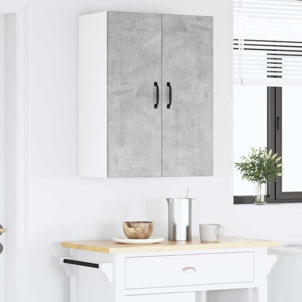 Produktbild för Väggskåp PORTO Betonggrå 60 x 31 x 80 cm Konstruerat trä