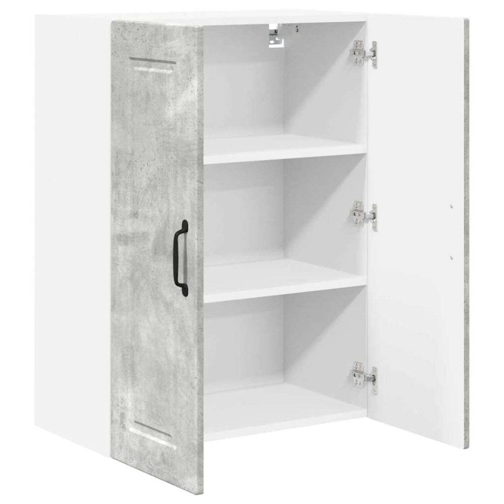 Produktbild för Väggskåp PORTO Betonggrå 60 x 31 x 80 cm Konstruerat trä