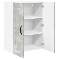 Produktbild för Väggskåp PORTO Betonggrå 60 x 31 x 80 cm Konstruerat trä