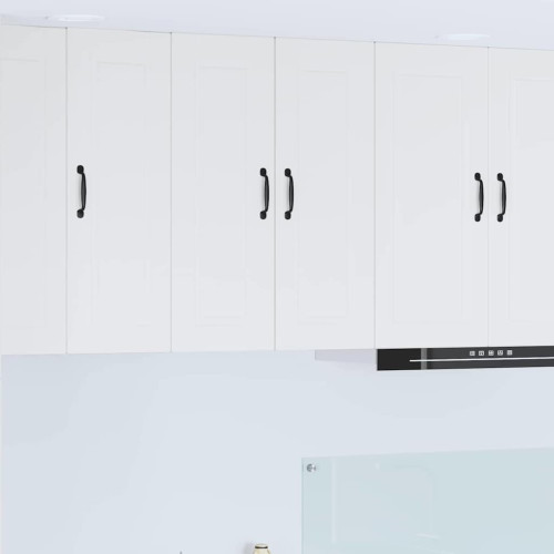 vidaXL Väggskåp PORTO Högblanka vita 60 x 31 x 80 cm Konstruerat trä