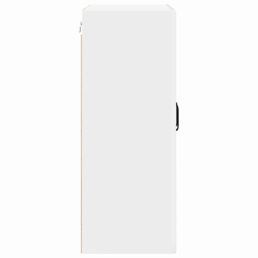 Produktbild för Väggskåp PORTO Högblanka vita 60 x 31 x 80 cm Konstruerat trä