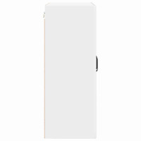 Produktbild för Väggskåp PORTO Högblanka vita 60 x 31 x 80 cm Konstruerat trä