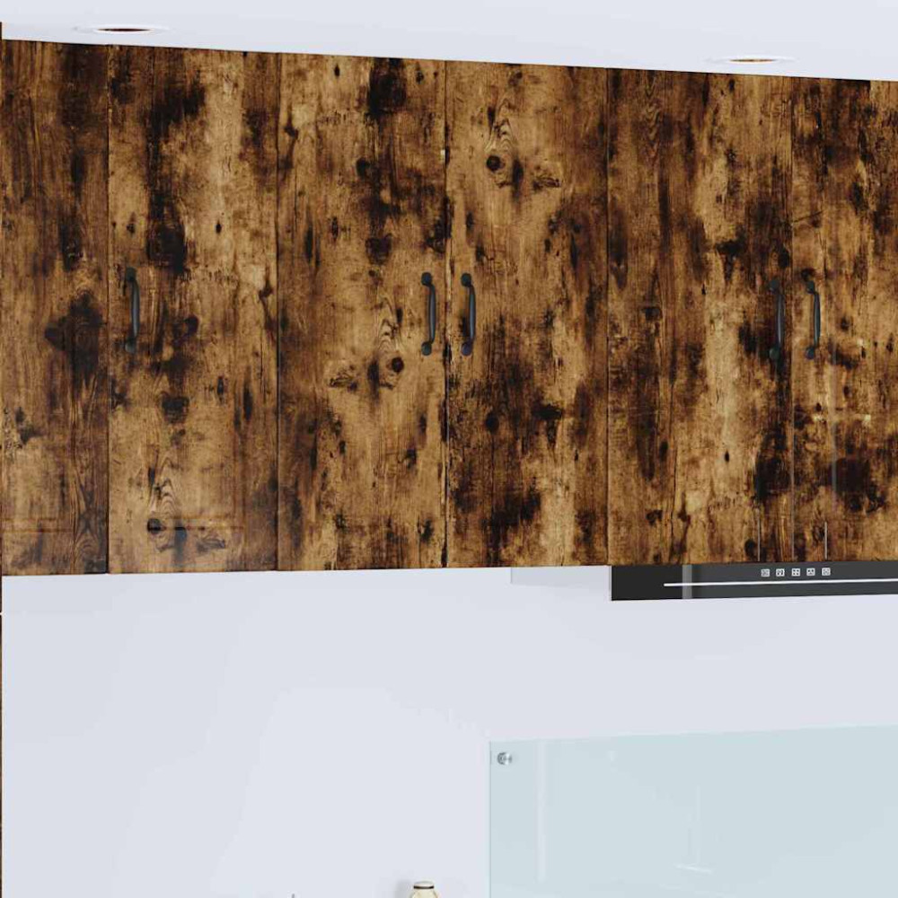 Produktbild för Väggskåp PORTO Rökt ek 60 x 31 x 80 cm Konstruerat trä