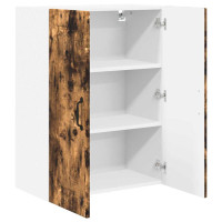 Produktbild för Väggskåp PORTO Rökt ek 60 x 31 x 80 cm Konstruerat trä