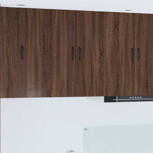 vidaXL Väggskåp PORTO Brun Ek 60 x 31 x 80 cm Konstruerat trä
