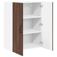 Produktbild för Väggskåp PORTO Brun Ek 60 x 31 x 80 cm Konstruerat trä