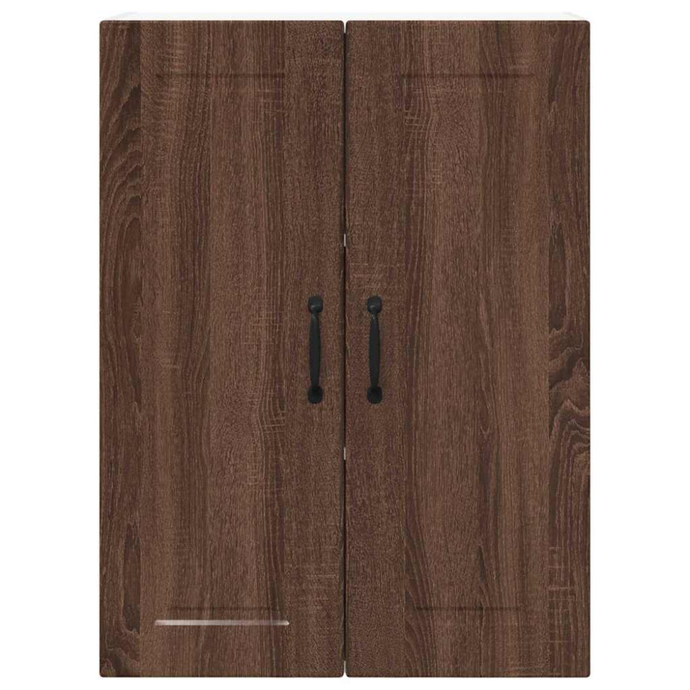 Produktbild för Väggskåp PORTO Brun Ek 60 x 31 x 80 cm Konstruerat trä