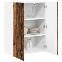 Produktbild för Väggskåp PORTO Gammalt trä 60 x 31 x 80 cm Konstruerat trä