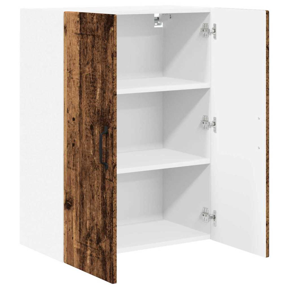 Produktbild för Väggskåp PORTO Gammalt trä 60 x 31 x 80 cm Konstruerat trä