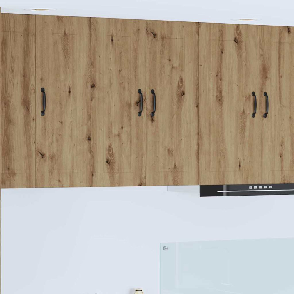 Produktbild för Väggskåp PORTO Artisan Ek 60 x 31 x 80 cm Konstruerat trä
