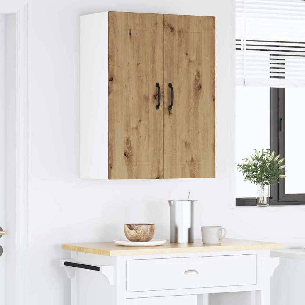 Produktbild för Väggskåp PORTO Artisan Ek 60 x 31 x 80 cm Konstruerat trä