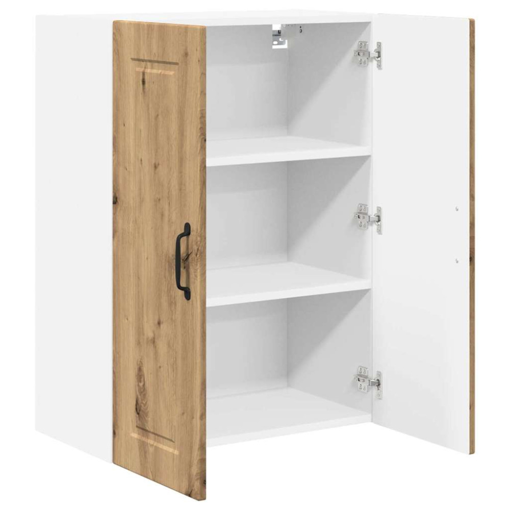Produktbild för Väggskåp PORTO Artisan Ek 60 x 31 x 80 cm Konstruerat trä