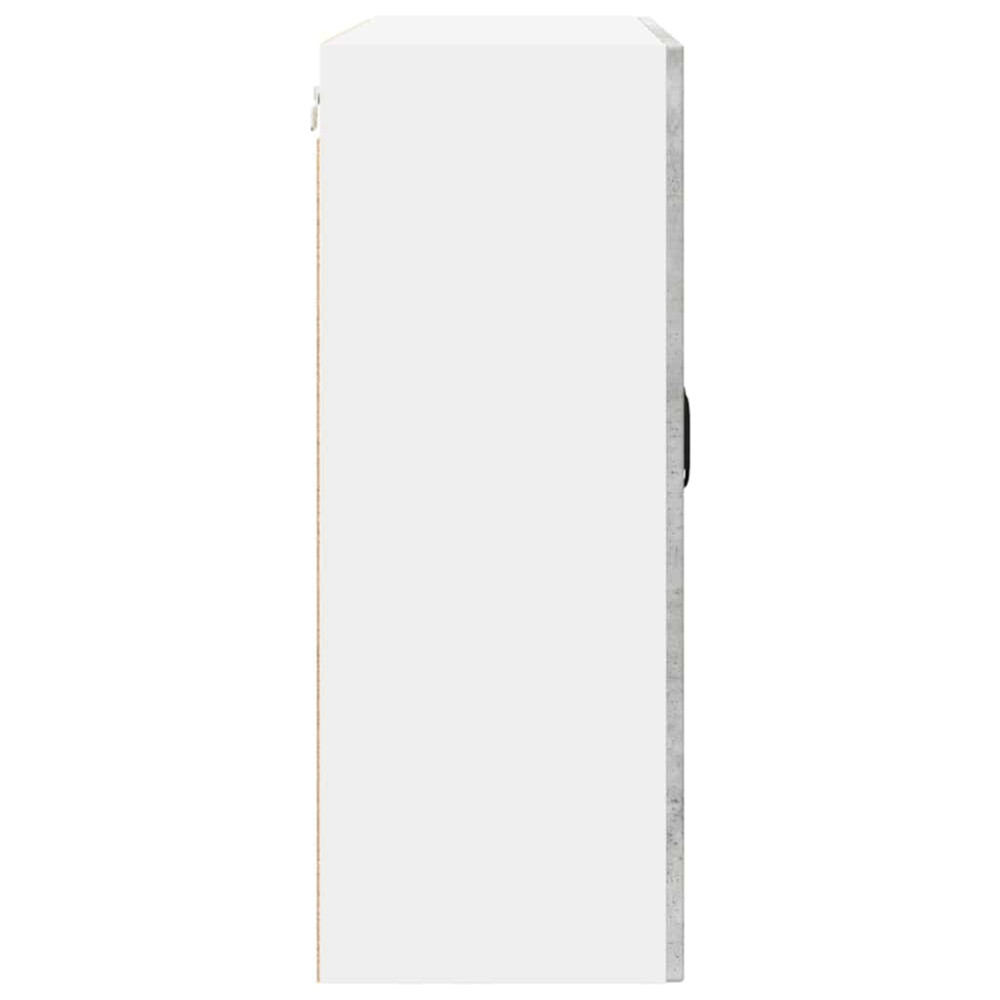 Produktbild för Väggglasförråd PORTO Betonggrå 80 x 31 x 80 cm Konstruerat trä