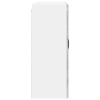 Produktbild för Väggglasförråd PORTO Betonggrå 80 x 31 x 80 cm Konstruerat trä