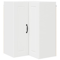 Produktbild för Vägghörnskåp PORTO Vit 57 x 57 x 80 cm Konstruerat trä