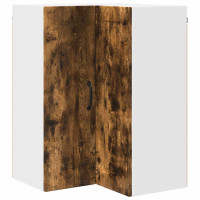 Produktbild för Vägghörnskåp PORTO Rökt ek 57 x 57 x 80 cm Konstruerat trä