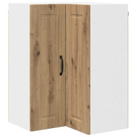 Produktbild för Vägghörnskåp PORTO Artisan Ek 57 x 57 x 80 cm Konstruerat trä