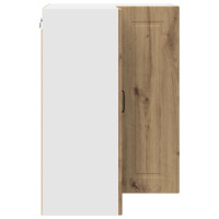 Produktbild för Vägghörnskåp PORTO Artisan Ek 57 x 57 x 80 cm Konstruerat trä