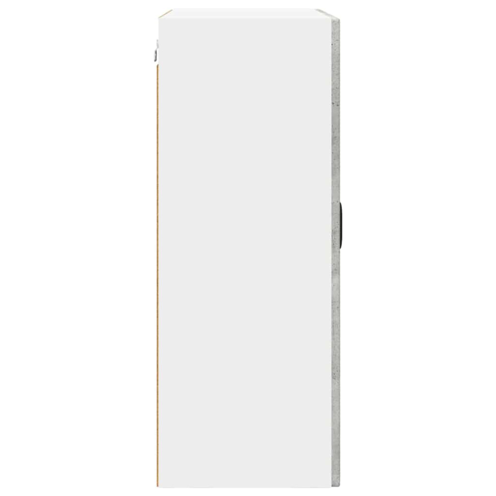 Produktbild för Väggglasförråd PORTO Betonggrå 60 x 31 x 80 cm Konstruerat trä