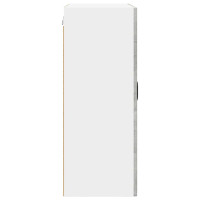 Produktbild för Väggglasförråd PORTO Betonggrå 60 x 31 x 80 cm Konstruerat trä