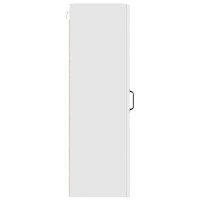 Produktbild för Väggglasförråd PORTO Vit 40 x 31 x 100 cm Konstruerat trä