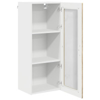 Produktbild för Väggglasförråd PORTO Sonoma-ek 40 x 31 x 100 cm Konstruerat trä