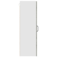 Produktbild för Väggglasförråd PORTO Betonggrå 40 x 31 x 100 cm Konstruerat trä