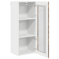 Produktbild för Väggglasförråd PORTO Rökt ek 40 x 31 x 100 cm Konstruerat trä