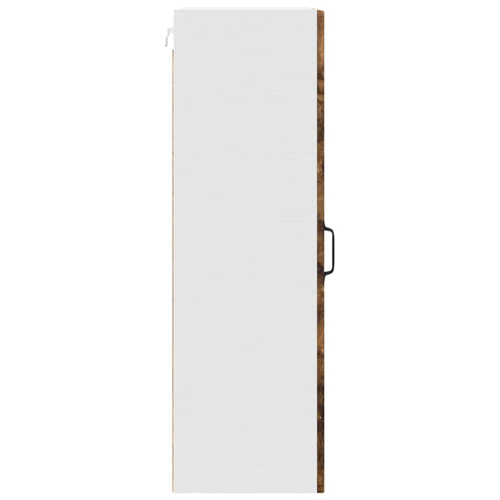 Produktbild för Väggglasförråd PORTO Rökt ek 40 x 31 x 100 cm Konstruerat trä