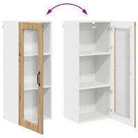 Produktbild för Väggglasförråd PORTO Artisan Ek 40 x 31 x 100 cm