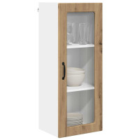 Produktbild för Väggglasförråd PORTO Artisan Ek 40 x 31 x 100 cm