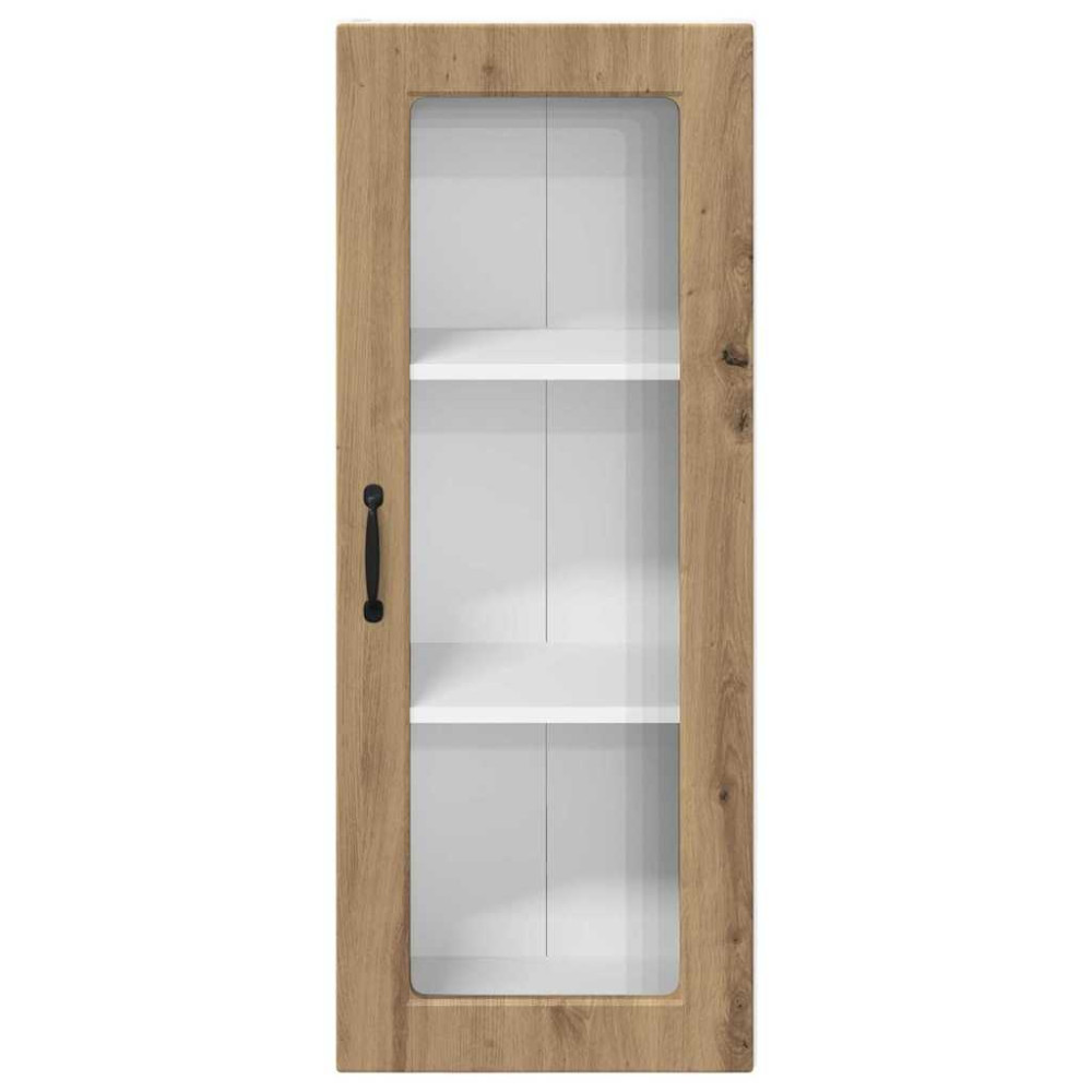 Produktbild för Väggglasförråd PORTO Artisan Ek 40 x 31 x 100 cm
