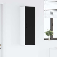 Produktbild för Väggskåp PORTO Svart 30 x 31 x 100 cm Konstruerat trä