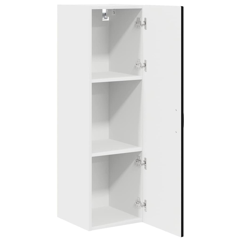 Produktbild för Väggskåp PORTO Svart 30 x 31 x 100 cm Konstruerat trä