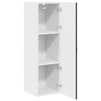 Produktbild för Väggskåp PORTO Svart 30 x 31 x 100 cm Konstruerat trä