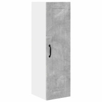 Produktbild för Väggskåp PORTO Betonggrå 30 x 31 x 100 cm Konstruerat trä