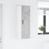 Produktbild för Väggskåp PORTO Betonggrå 30 x 31 x 100 cm Konstruerat trä
