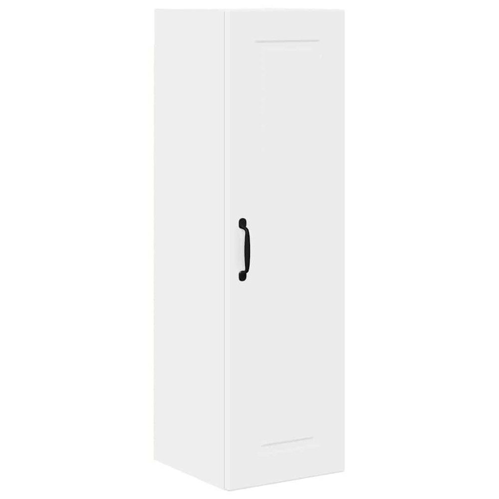 Produktbild för Väggskåp PORTO Högblanka vita 30 x 31 x 100 cm Konstruerat trä