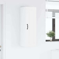 Produktbild för Väggskåp PORTO Högblanka vita 30 x 31 x 100 cm Konstruerat trä