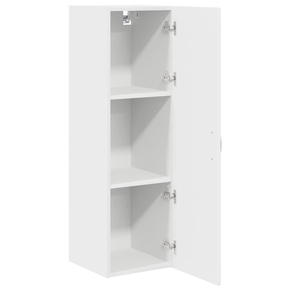 Produktbild för Väggskåp PORTO Högblanka vita 30 x 31 x 100 cm Konstruerat trä