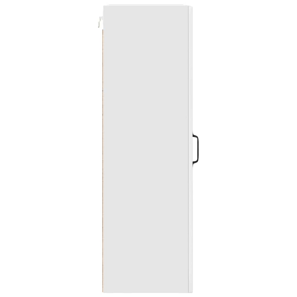 Produktbild för Väggskåp PORTO Högblanka vita 30 x 31 x 100 cm Konstruerat trä