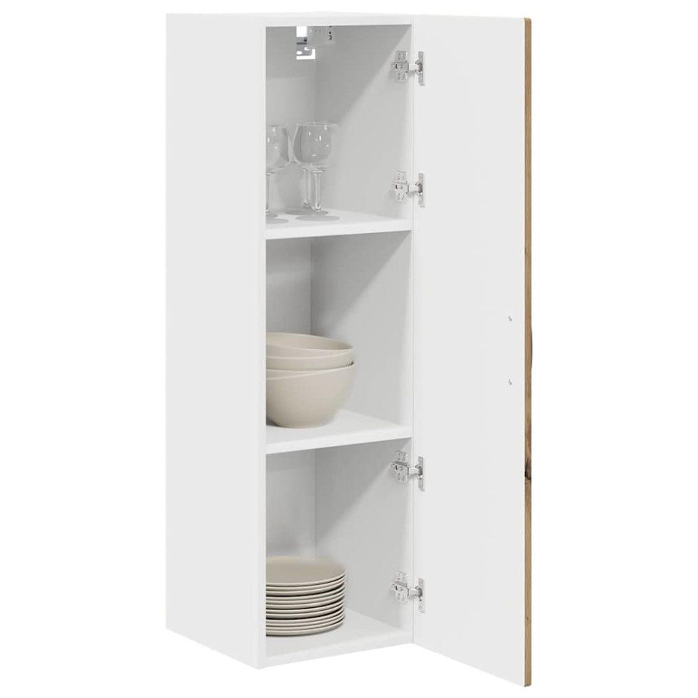 Produktbild för Väggskåp PORTO Artisan Ek 30 x 31 x 100 cm Konstruerat trä