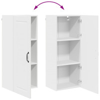 Produktbild för Väggskåp PORTO Vit 40 x 31 x 100 cm Konstruerat trä
