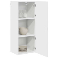 Produktbild för Väggskåp PORTO Vit 40 x 31 x 100 cm Konstruerat trä
