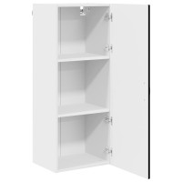 Produktbild för Väggskåp PORTO Svart 40 x 31 x 100 cm Konstruerat trä