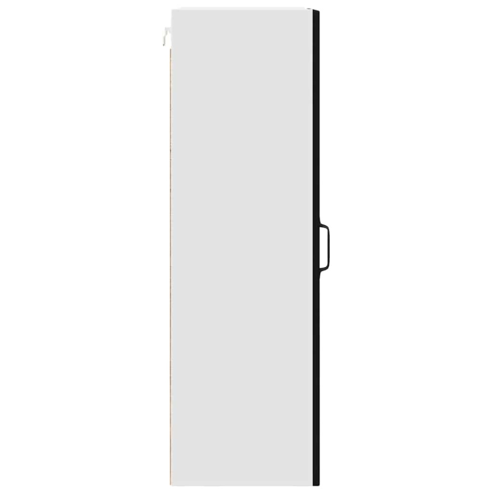 Produktbild för Väggskåp PORTO Svart 40 x 31 x 100 cm Konstruerat trä