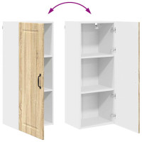 Produktbild för Väggskåp PORTO Sonoma-ek 40 x 31 x 100 cm Konstruerat trä
