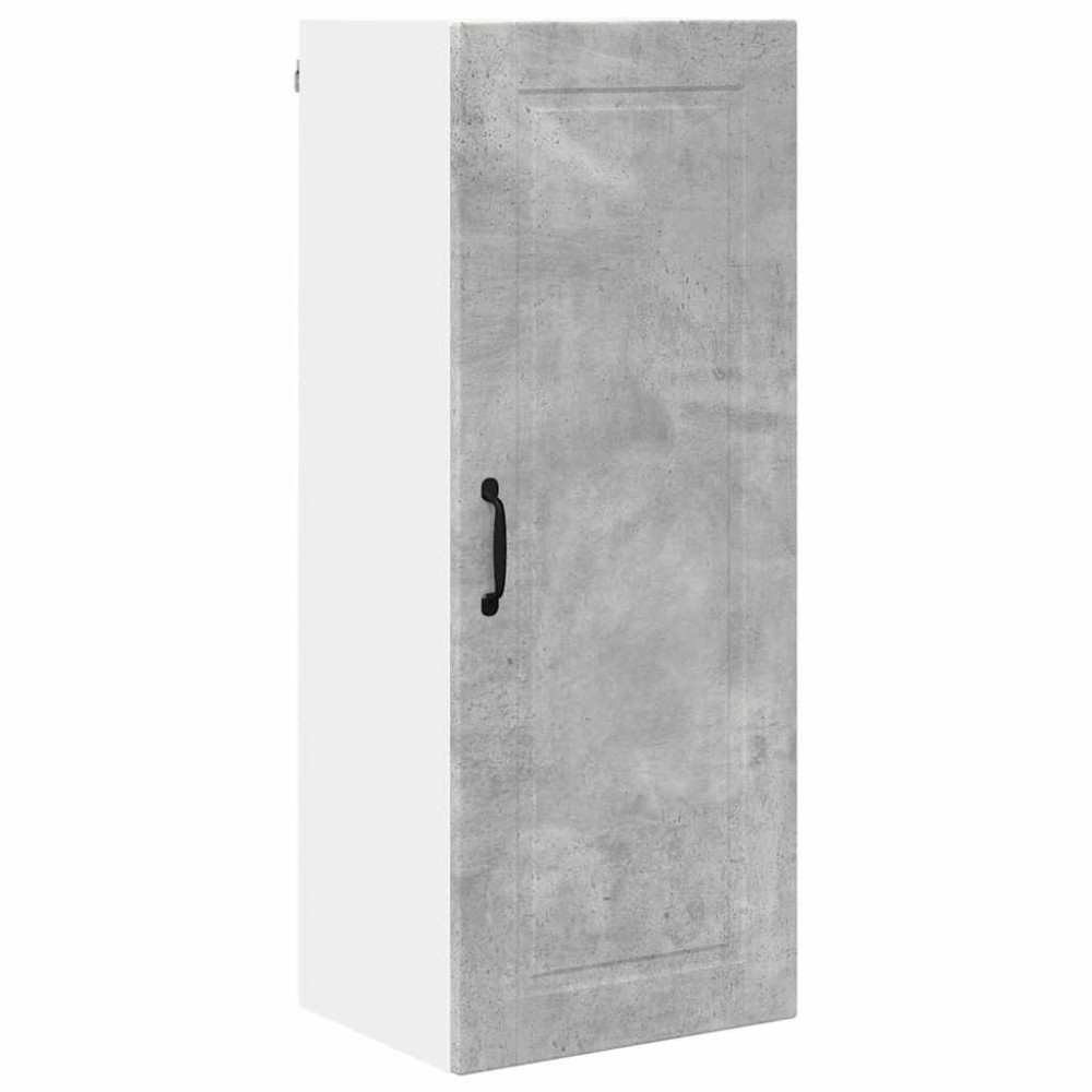 Produktbild för Väggskåp PORTO Betonggrå 40 x 31 x 100 cm Konstruerat trä