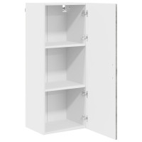 Produktbild för Väggskåp PORTO Betonggrå 40 x 31 x 100 cm Konstruerat trä