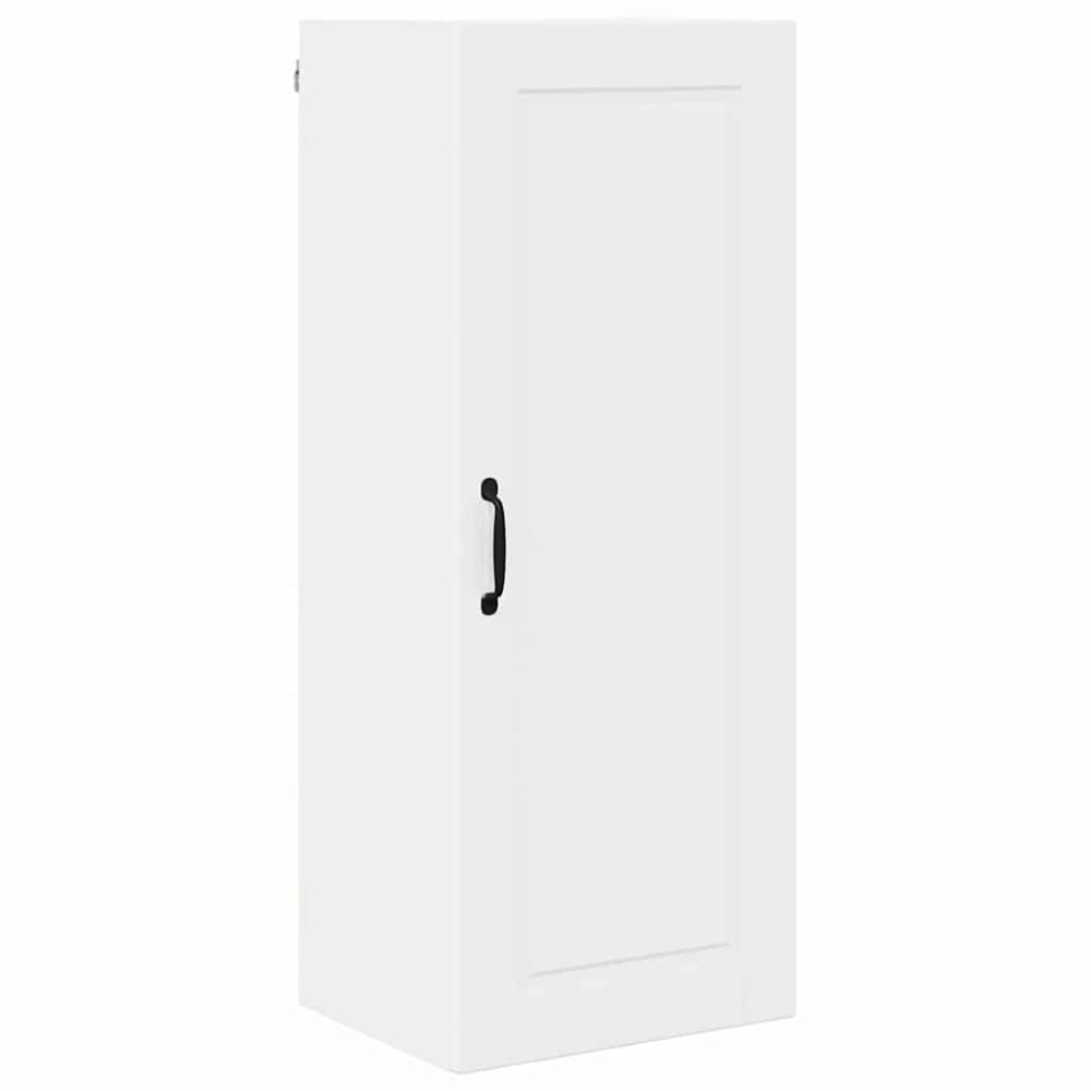Produktbild för Väggskåp PORTO Högblanka vita 40 x 31 x 100 cm Konstruerat trä